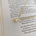 Wrapped Pearl Pendant Necklace