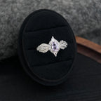 Purple Crystal Statement Ring