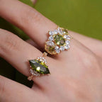 Green Crystal Ring