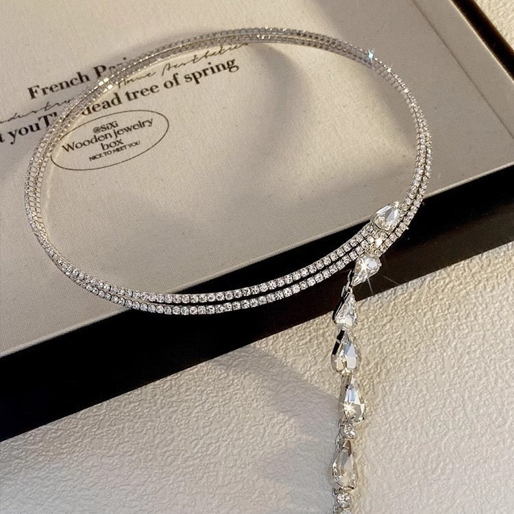 Sparkling Crystal Pendant Necklace