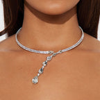 Sparkling Crystal Pendant Necklace