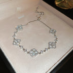Sparkling Floral Crystal Bracelet