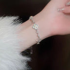 Sparkling Floral Crystal Bracelet