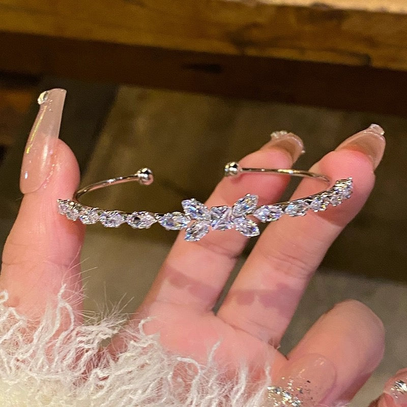 Armband Silber Glitzer