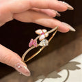 Butterfly & Pear Diamond Bangle