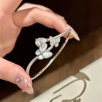 Butterfly & Pear Diamond Bangle