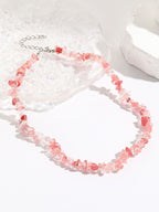 Natural Quartz Chip Beaded Bracelet with Silver-Tone Clasp & Extender