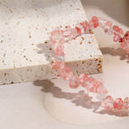 Natural Quartz Chip Beaded Bracelet with Silver-Tone Clasp & Extender