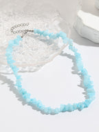 Natural Quartz Chip Beaded Bracelet with Silver-Tone Clasp & Extender