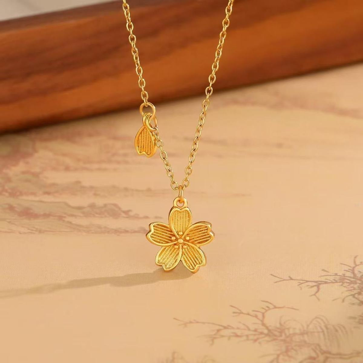 Cherry Blossom (Sakura) Pendant Necklace