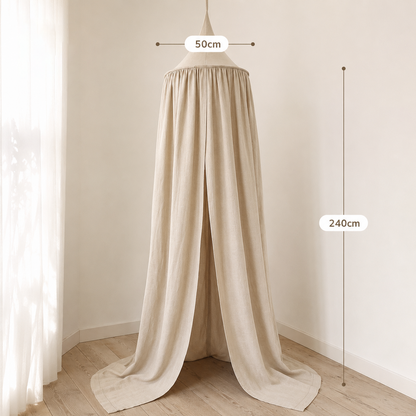 100% Cotton Kids Bed Canopy for Nursery & Reading Nook