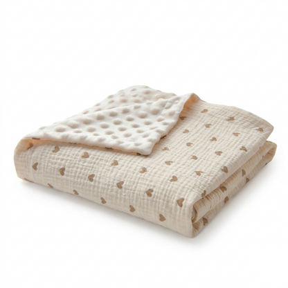 Soft Cotton Baby Blanket – Lightweight Nursery & Stroller Blanket