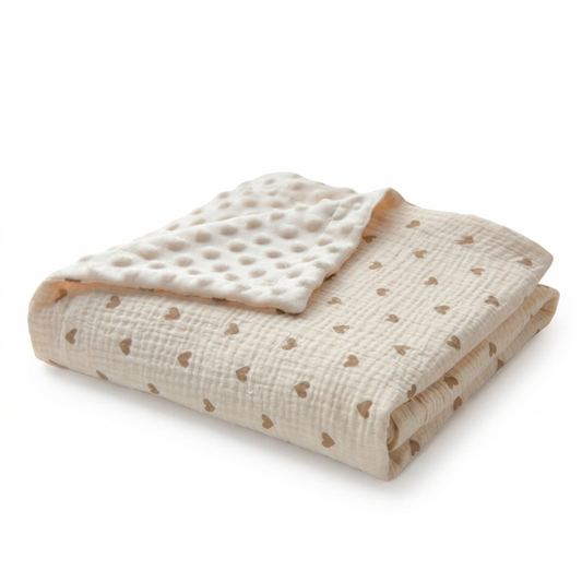 Soft Cotton Baby Blanket – Lightweight Nursery & Stroller Blanket