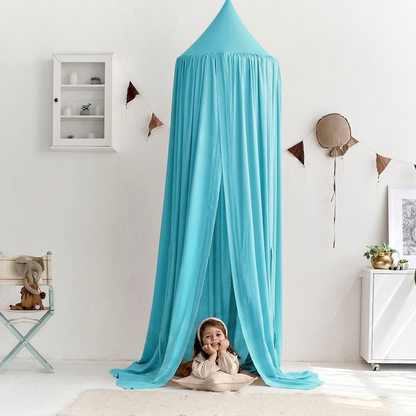 100% Cotton Kids Bed Canopy for Nursery & Reading Nook