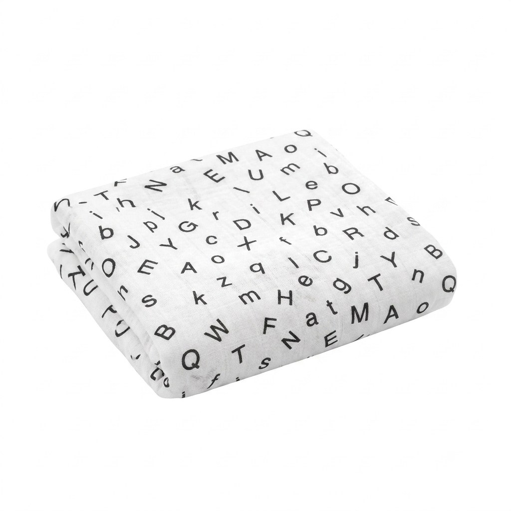 Baby Muslin Swaddle Blanket –Soft Breathable Baby Blanket for Newborns & Toddlers