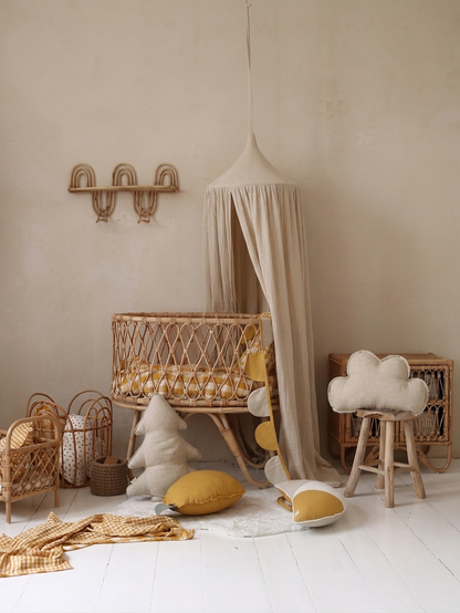 100% Cotton Kids Bed Canopy for Nursery & Reading Nook