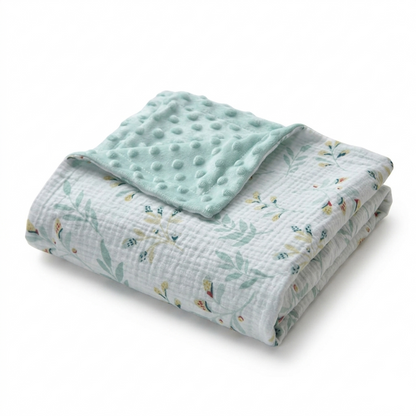 Soft Cotton Baby Blanket – Lightweight Nursery & Stroller Blanket