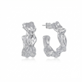 The Fluid Form Sculptural Hoop Earrings