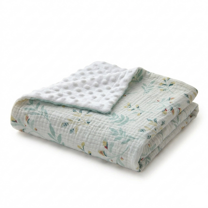 Soft Cotton Baby Blanket – Lightweight Nursery & Stroller Blanket