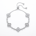 Sparkling Floral Crystal Bracelet