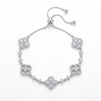 Sparkling Floral Crystal Bracelet