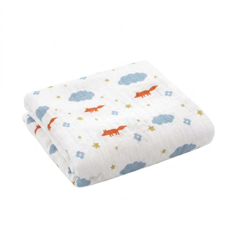 Baby Muslin Swaddle Blanket –Soft Breathable Baby Blanket for Newborns & Toddlers