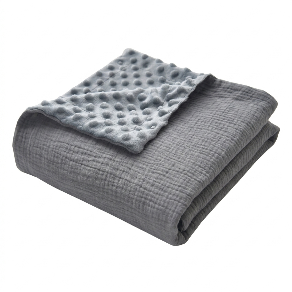 Soft Cotton Baby Blanket – Lightweight Nursery & Stroller Blanket