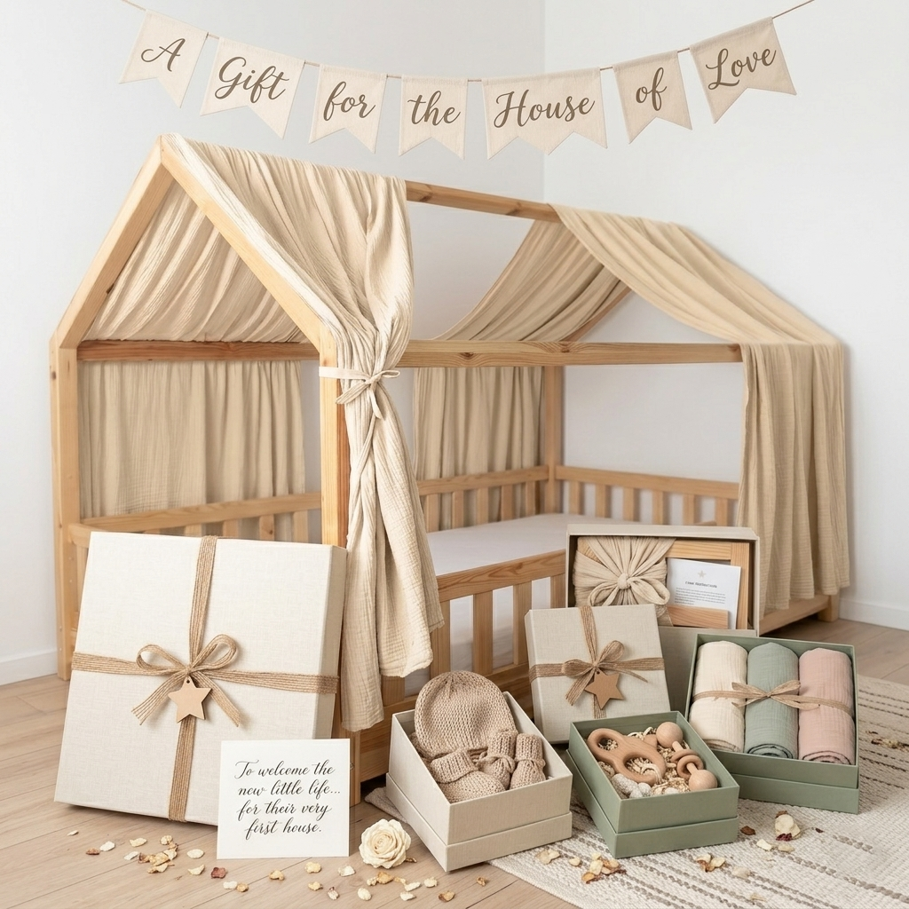 100% Muslin Cotton Kids Bed Canopy – Nursery & Play Space