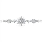 Sparkling Floral Crystal Bracelet