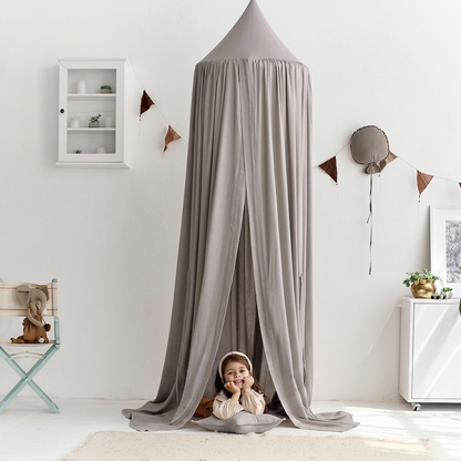 100% Cotton Kids Bed Canopy for Nursery & Reading Nook