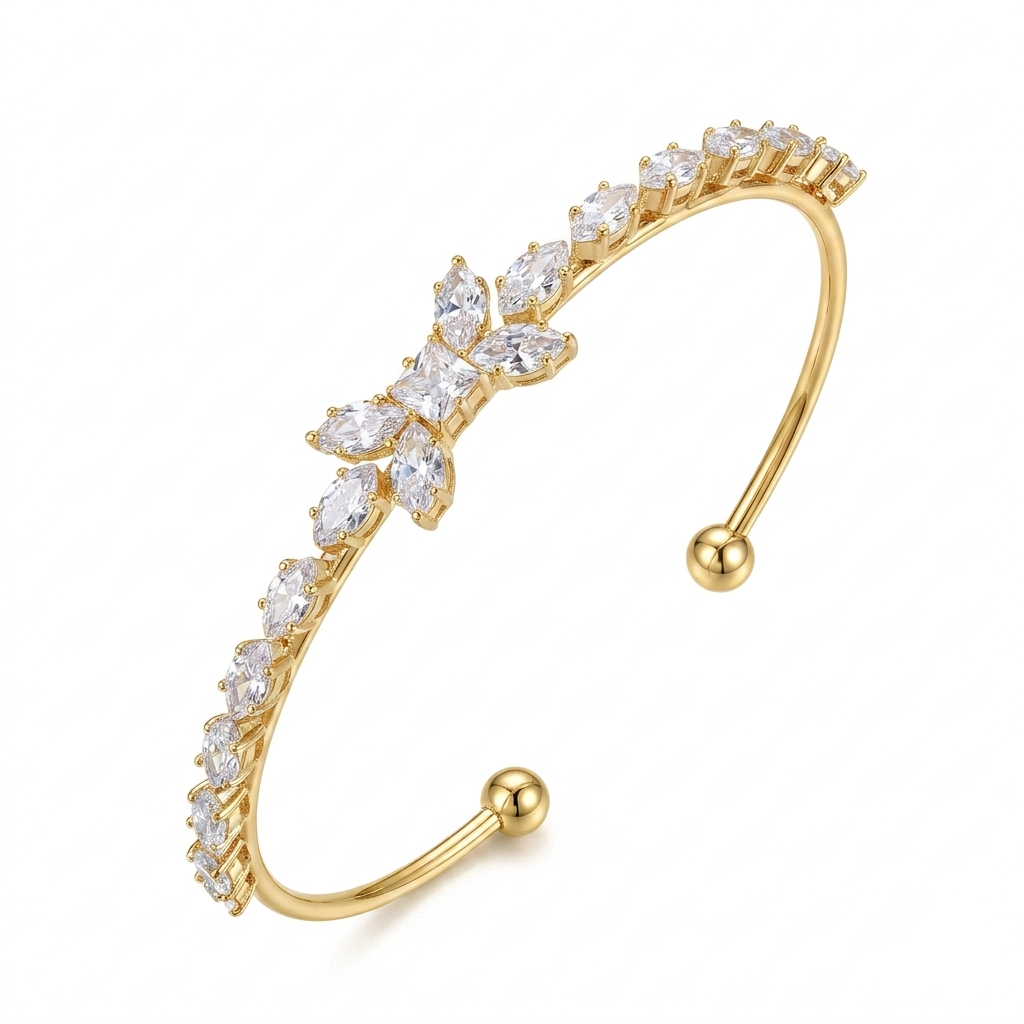 Armband Silber Glitzer