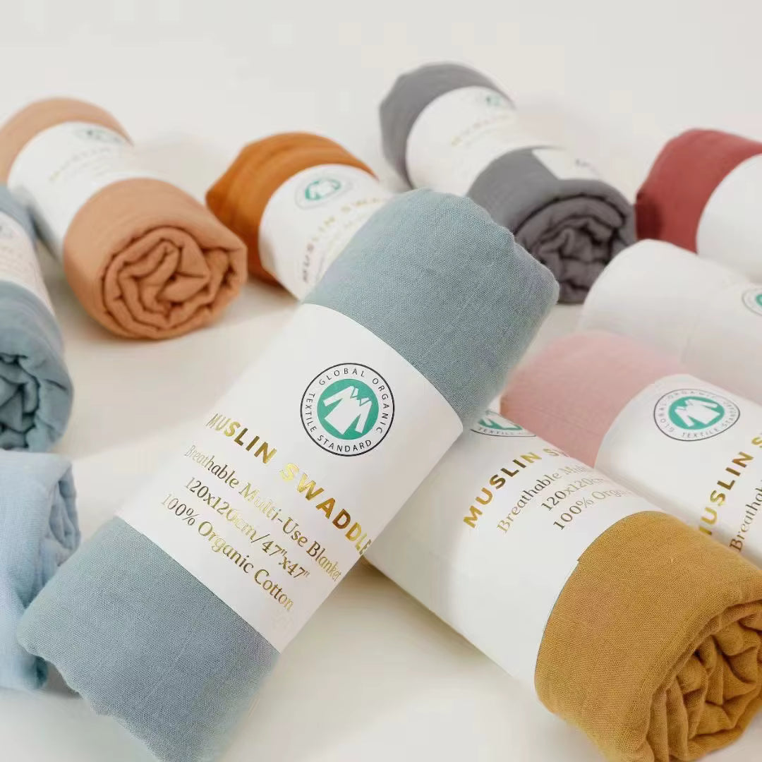 Soft Breathable Bamboo & Cotton Baby Blanket – Soft & Gentle Fabric