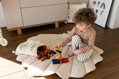 Sea Shell Play Mat – Soft Cotton Floor Mat for Play, Rest & Nursery Decor