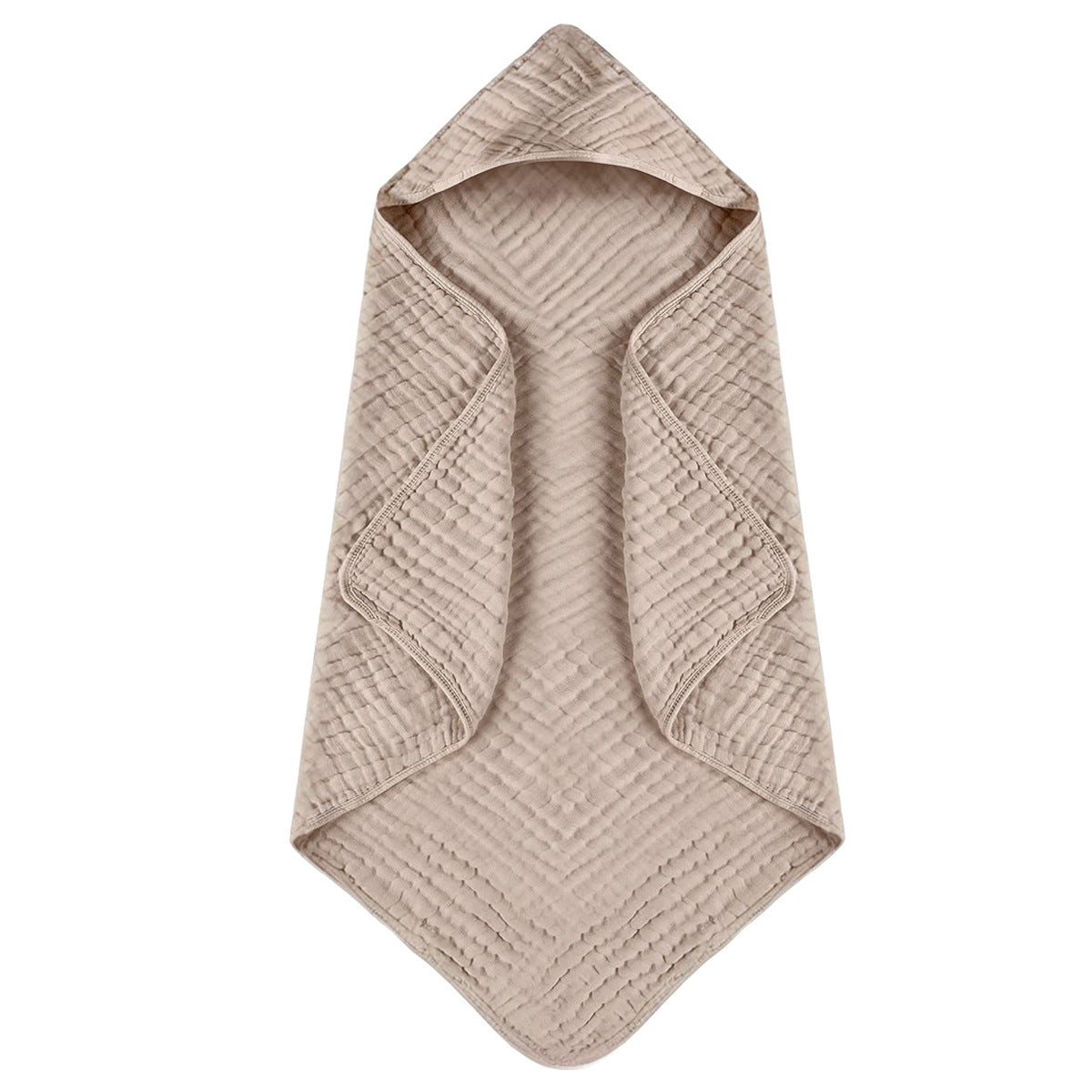 6-Layer Muslin Hooded Baby Towel – 100% Cotton Soft & Absorbent Baby Bath Towel