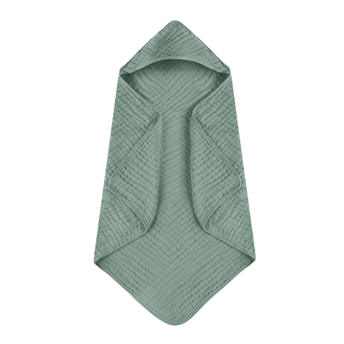 6-Layer Muslin Hooded Baby Towel – 100% Cotton Soft & Absorbent Baby Bath Towel
