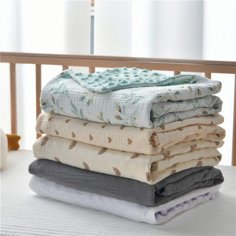Soft Cotton Baby Blanket – Lightweight Nursery & Stroller Blanket