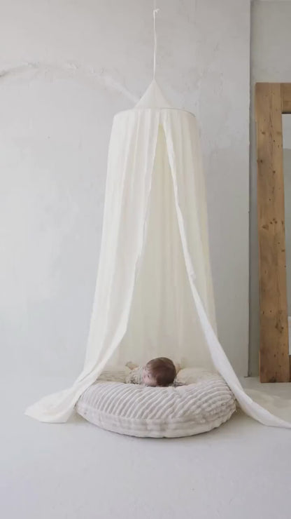 100% Cotton Kids Bed Canopy for Nursery & Reading Nook